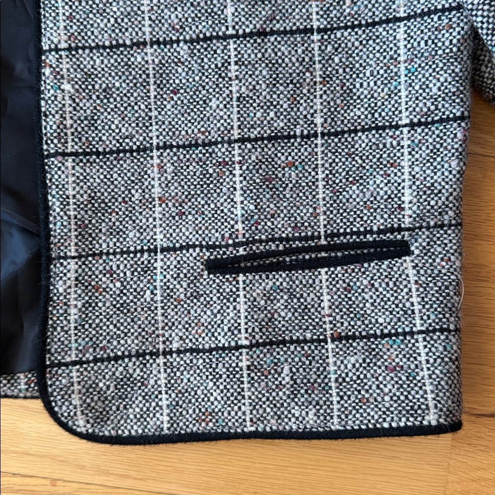 📍FIRM📍Vintage Tweed Dress Set Plaid wool - Picture 8 of 16